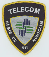 CANADA,QUEBEC,MONTCALM POLICE TELECOM 1